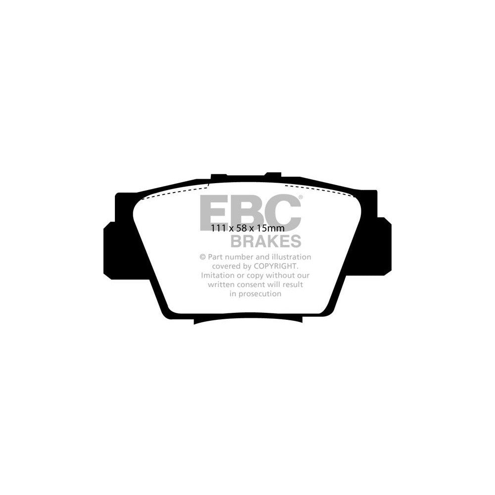 EBC Yellowstuff Brake Pads 111mm x 58mm DP4873R - Rear