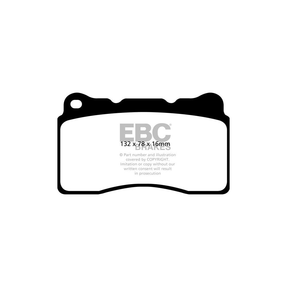 EBC Orangestuff Brake Pads 132mm x 78mm DP92093 - Front