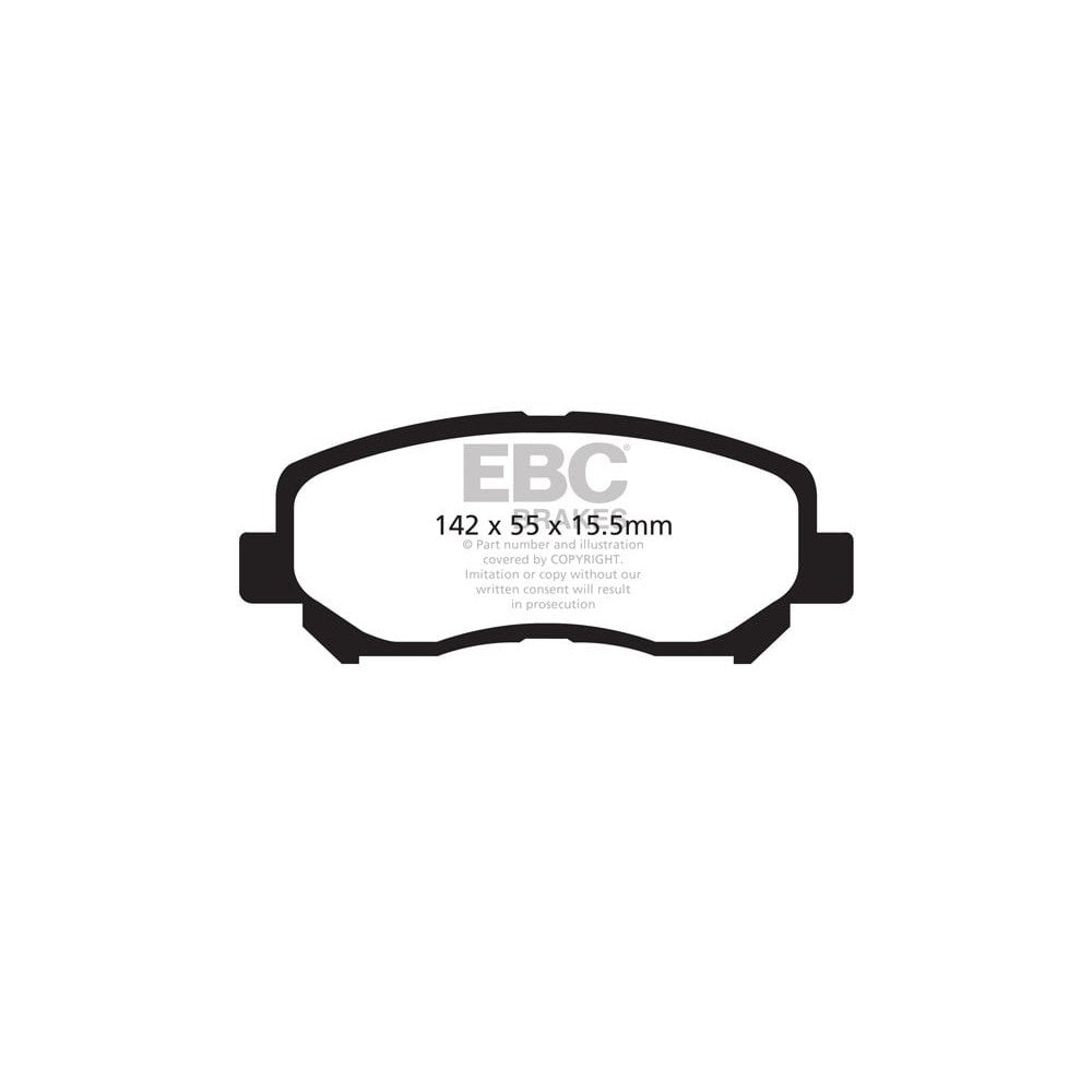 EBC Ultimax Brake Pads 141.65mm x 60.93mm DPX2134 - Front