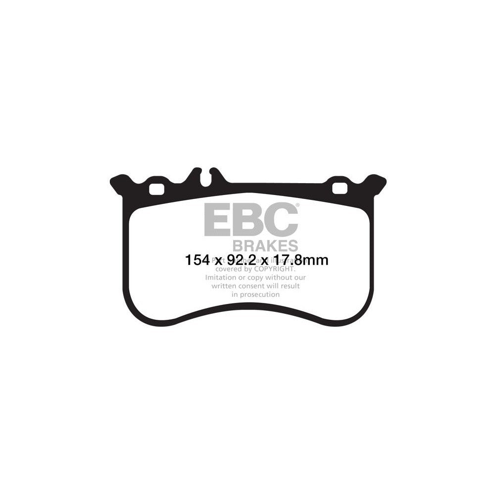 EBC Yellowstuff Brake Pads 154mm x 93mm DP42138R - Front