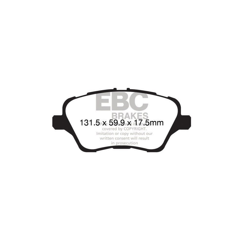 EBC Yellowstuff Brake Pads 131.5mm x 59.9mm DP42149R - Front