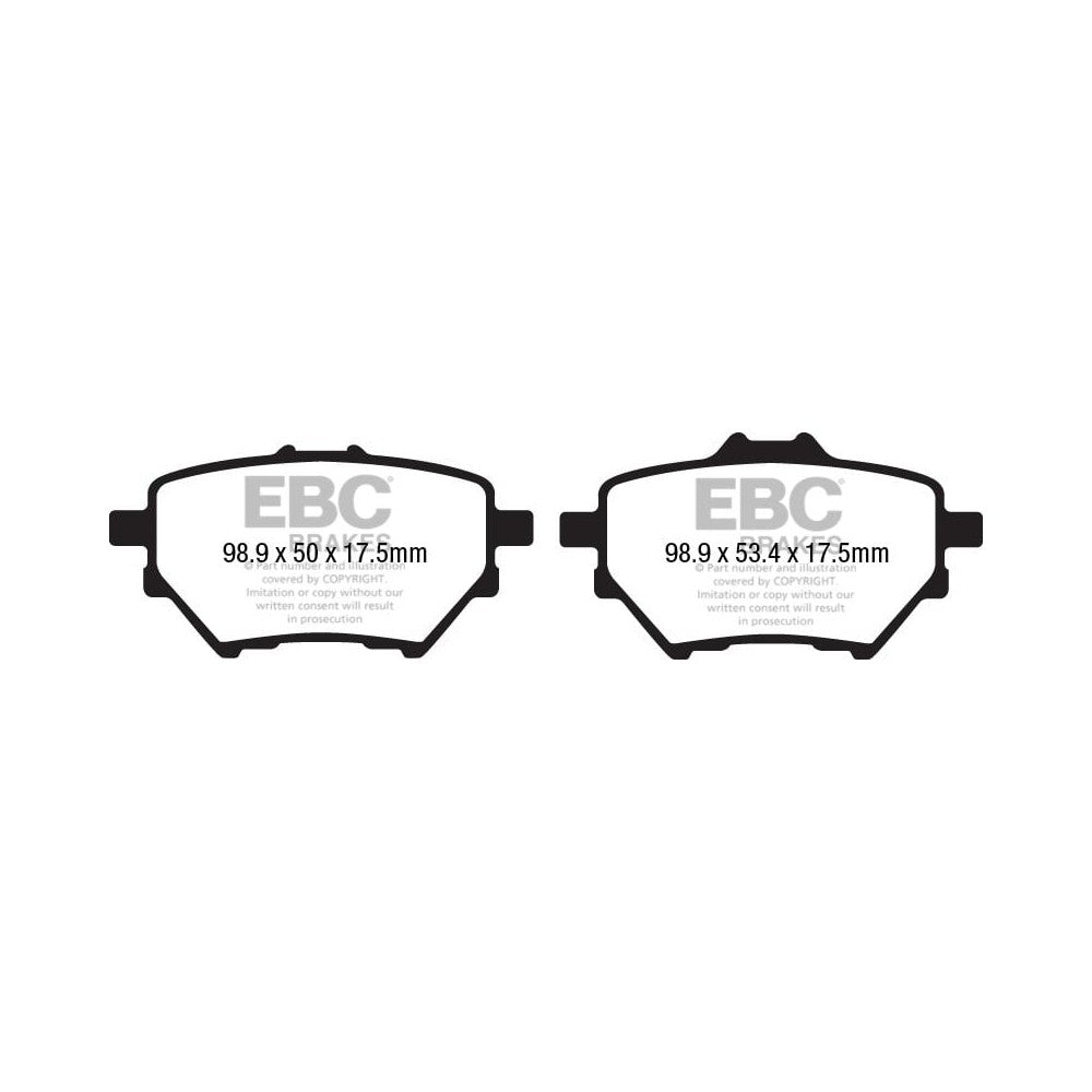 EBC Yellowstuff Brake Pads 98.9mm x 53.4mm DP42196R - Rear