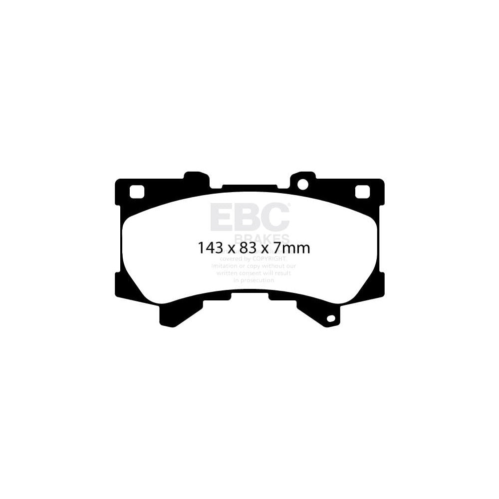 EBC Yellowstuff Brake Pads Fro 143mm x 83mm DP42460R - Rear