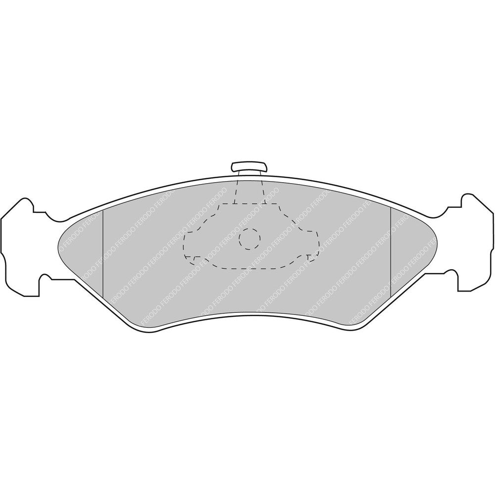Ferodo DS2500 Brake Pads 141.5mm x 45mm FCP1082H - Front