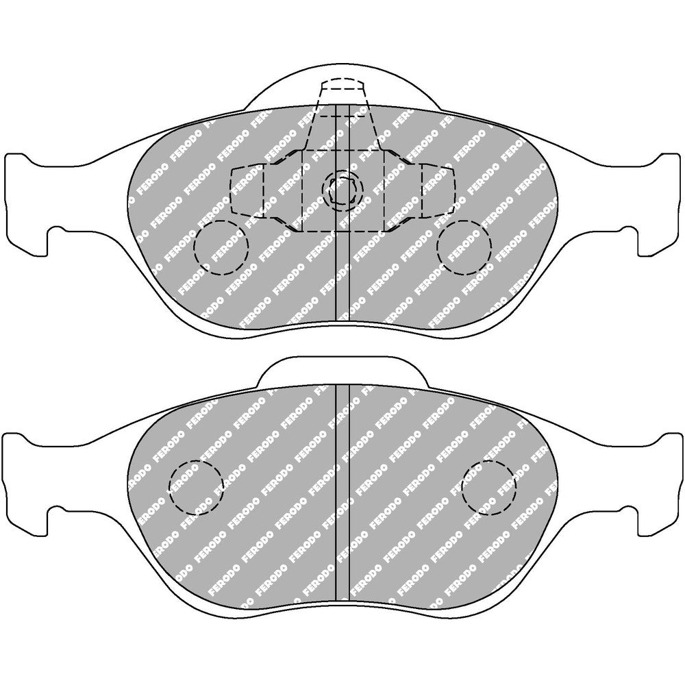 Ferodo DS2500 Brake Pads 150.2mm x 61.5mm FCP1394H - Front