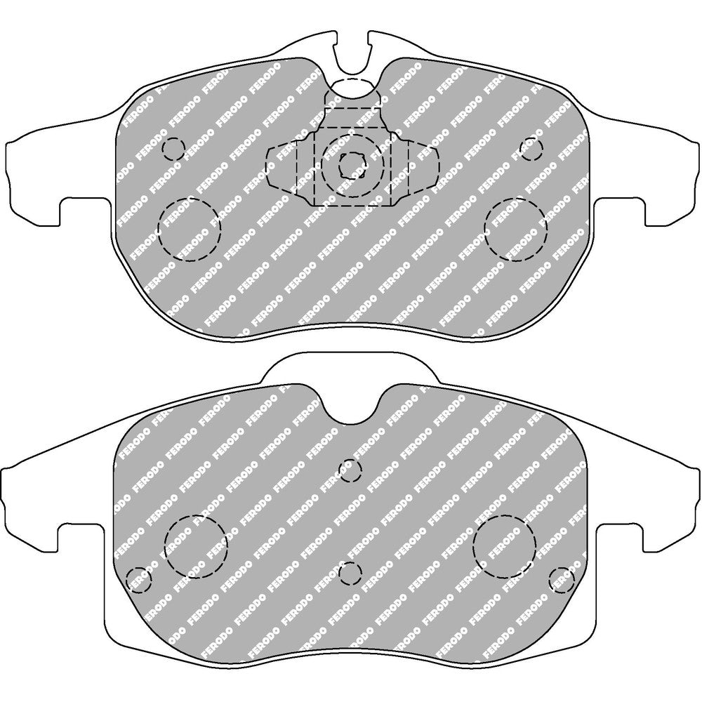 Ferodo DS2500 Brake Pads 155.4mm x 69.5mm FCP1520H - Front