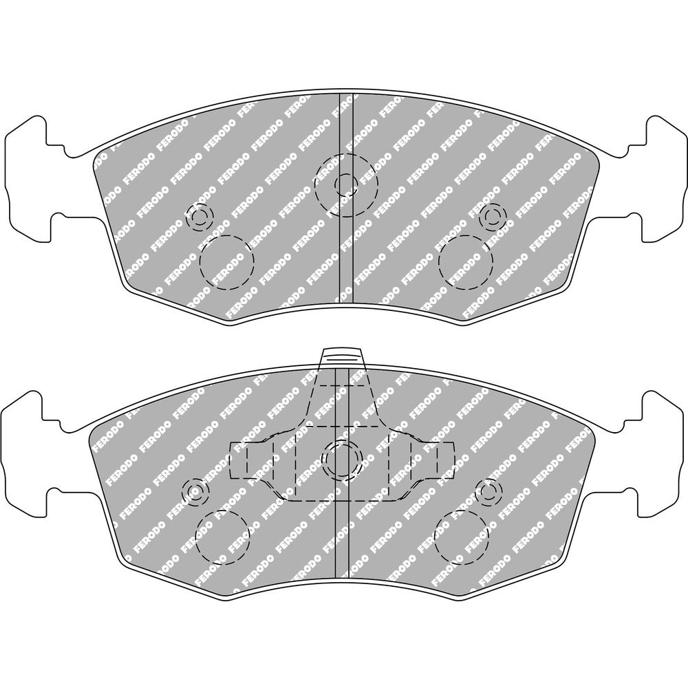 Ferodo DS3000 Brake Pads 151.5mm x 49mm FCP276R - Front