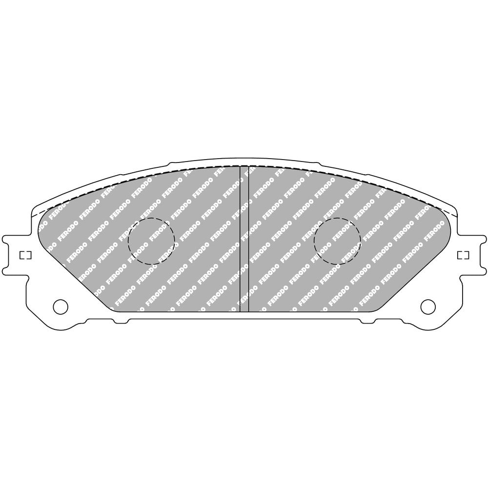 Ferodo DS2500 Brake Pads 167.2mm x 59.7mm FCP4354H - Front