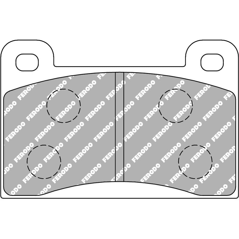 Ferodo DS2500 Brake Pads 84.9mm x 56.8mm FCP461H
