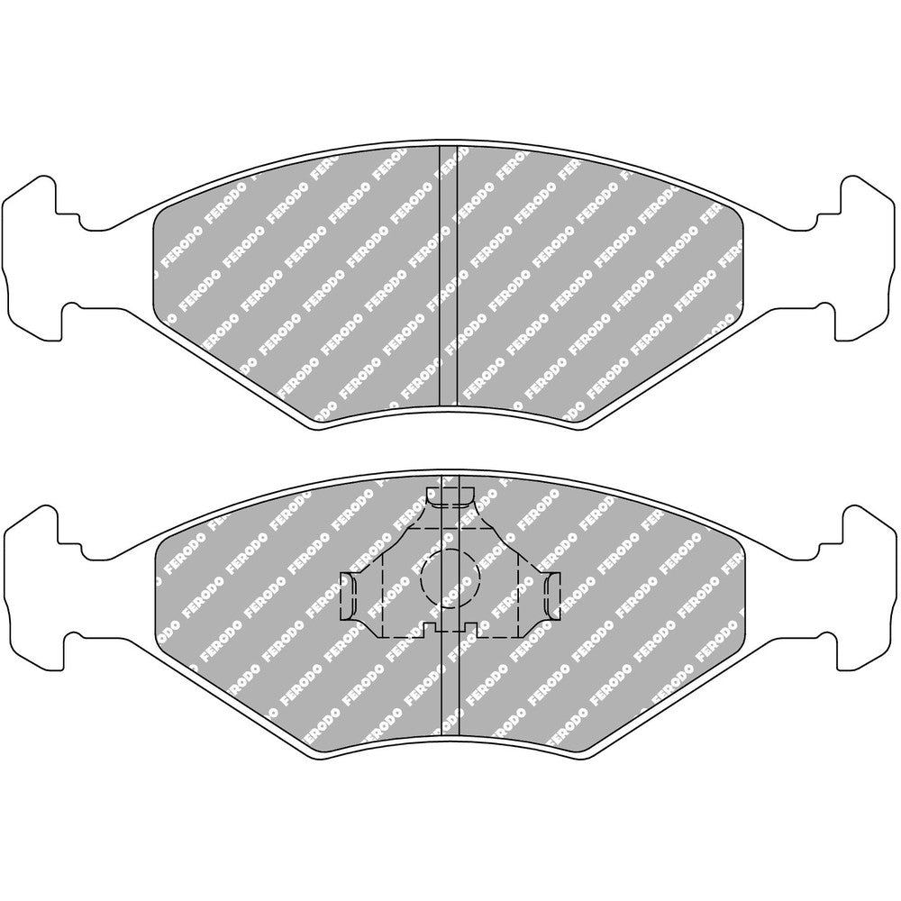 Ferodo DS3000 Brake Pads 151.5mm x 49.3mm FCP519R - Front