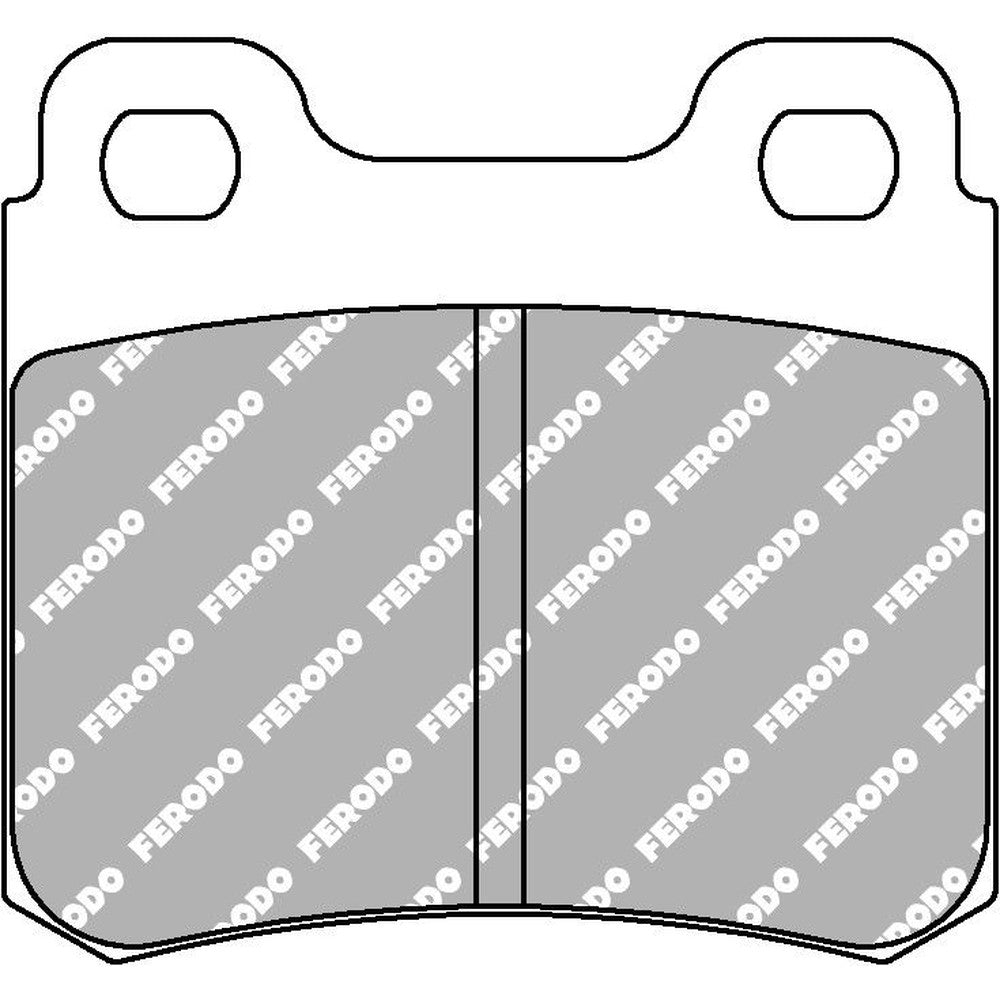 Ferodo DS2500 Brake Pads 61.8mm x 58mm FCP586H - Rear