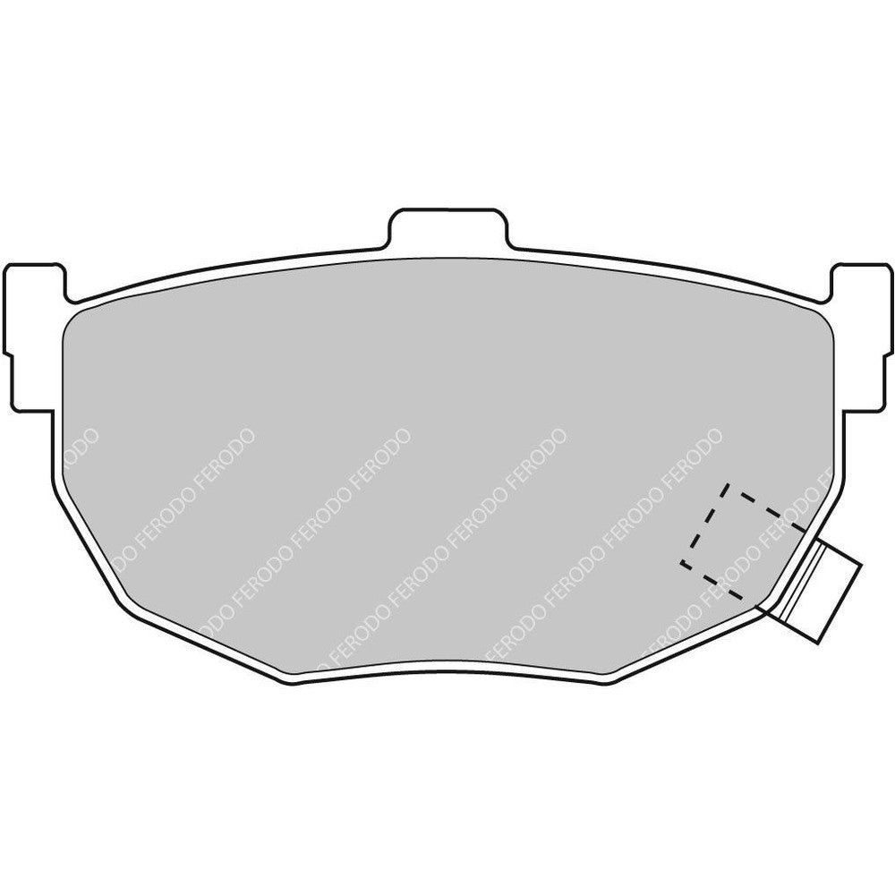Ferodo DS2500 Brake Pads 85.5mm x 46mm FCP638H - Rear