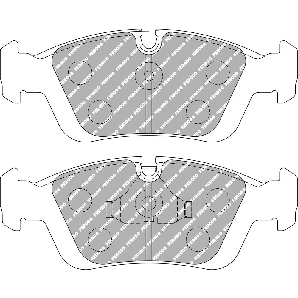 Ferodo DS2500 Brake Pads 151.5mm x 58mm FCP725H - Front
