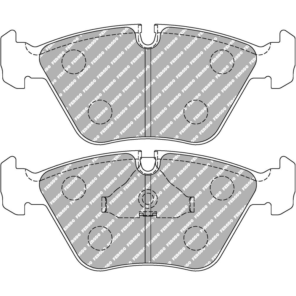 Ferodo DS1.11 Brake Pads 156.5mm x 64.4mm FCP779W - Front
