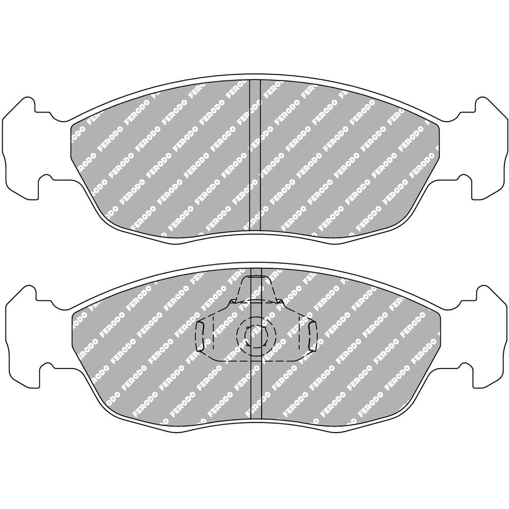Ferodo DS2500 Brake Pads 141.5mm x 47.8mm FCP876H - Front
