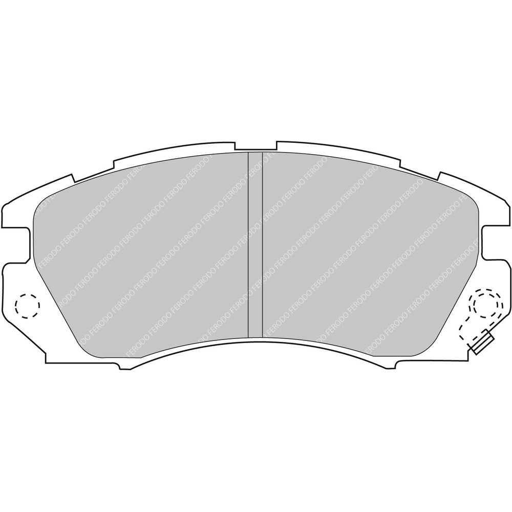 Ferodo DS3000 Brake Pads 128mm x 58mm FCP948R - Front