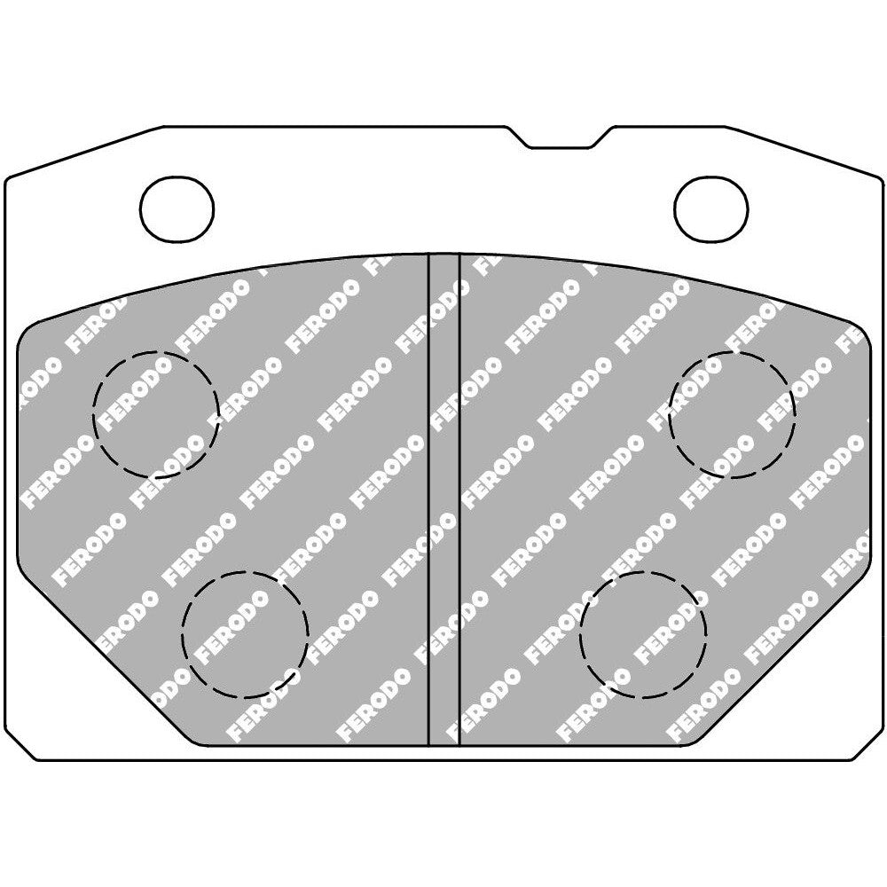 Ferodo DS3000 Brake Pads 84mm x 60.6mm FCP96R - Front