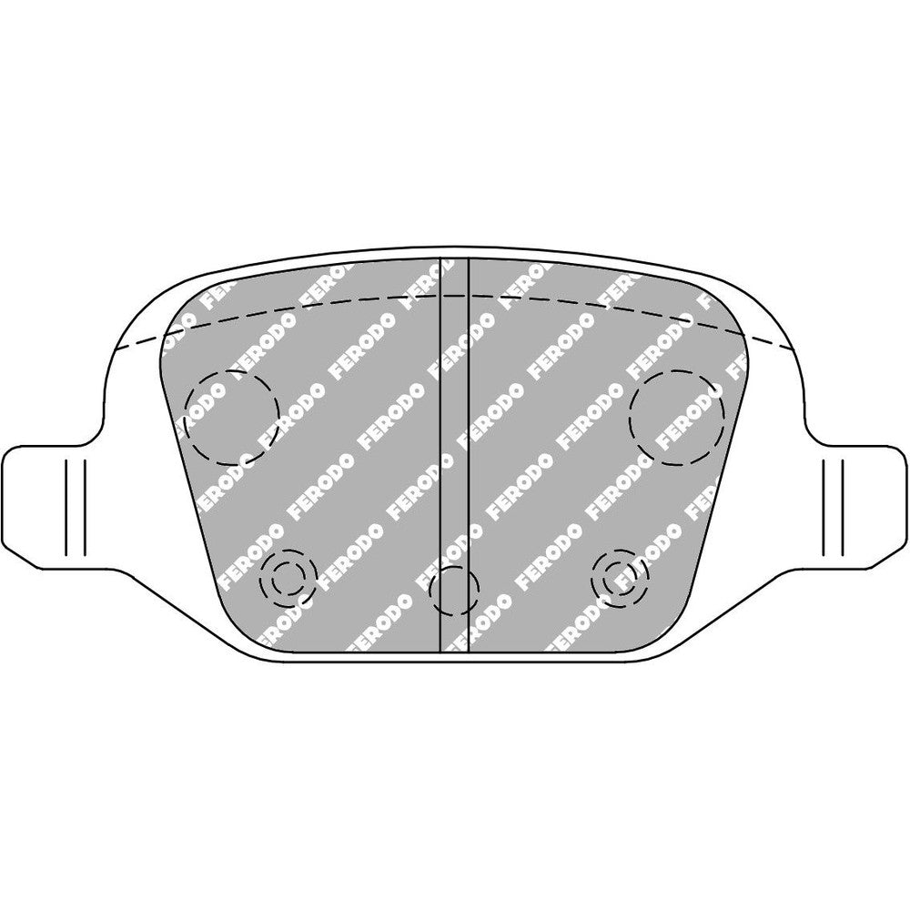 Ferodo DS Performance Brake Pads 95.8mm x 44mm FDS1324 - Rear