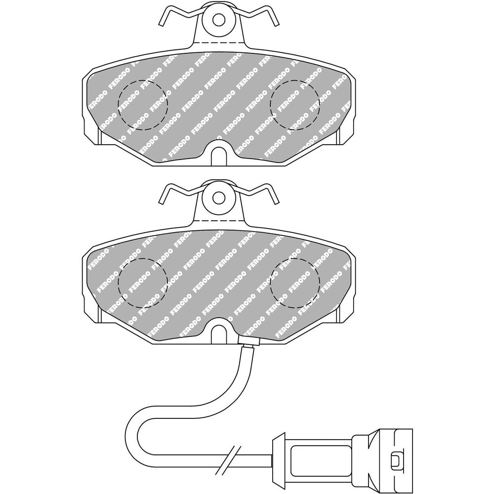 Ferodo DS Performance Brake Pads 89.9mm x 54mm FDS408 - Rear