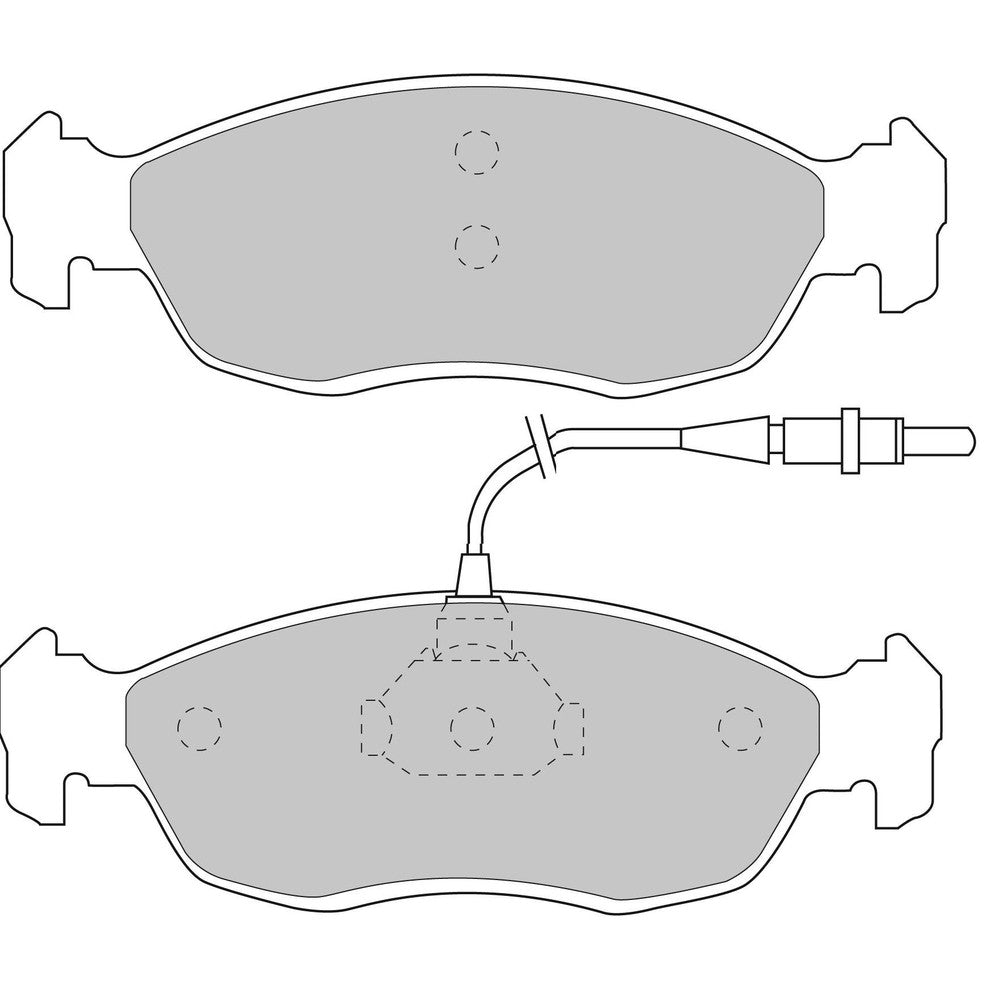 Ferodo DS Performance Brake Pads 141.3mm x 47.8mm FDS876 - Front