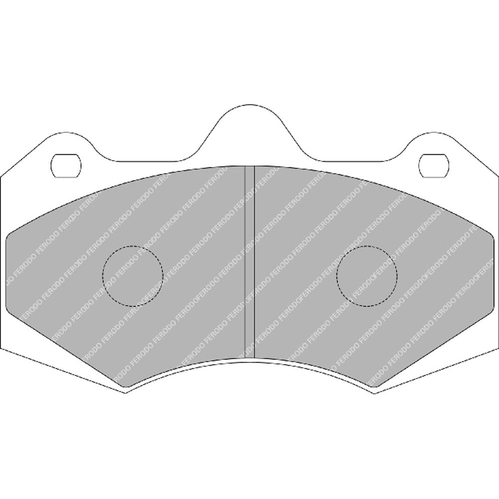 Ferodo DS2500 Brake Pads 149.3mm x 86mm FRP3084H - Front