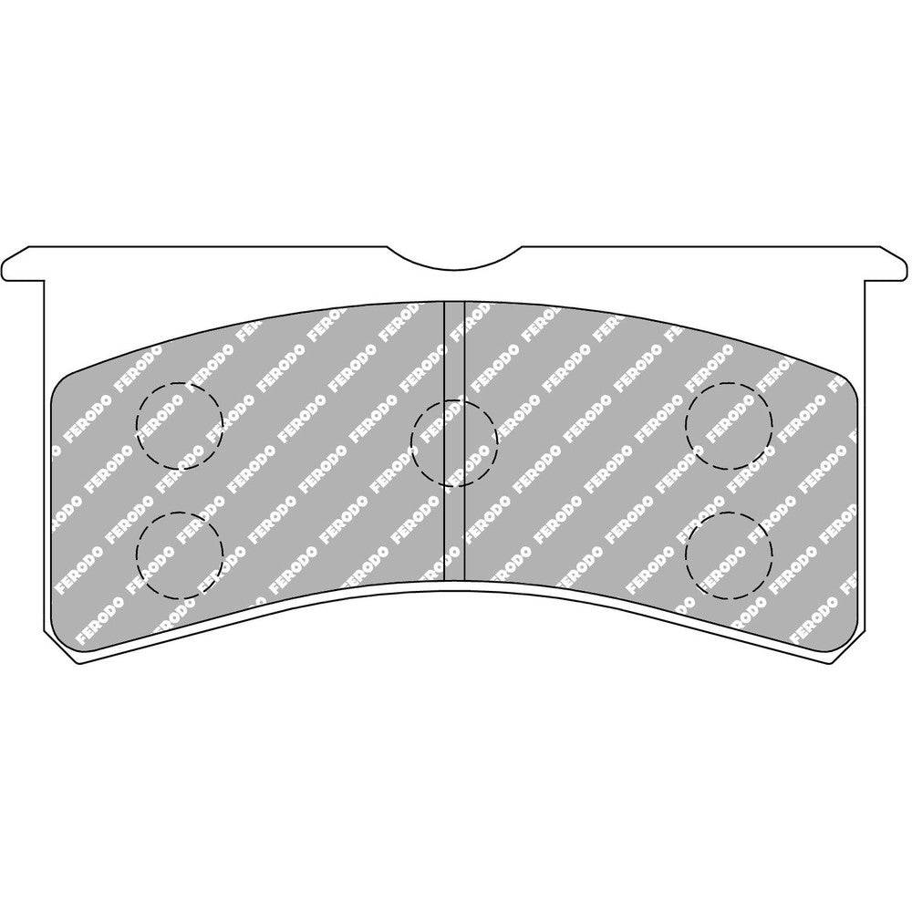 Ferodo DS3000 Brake Pads 133.2mm x 61mm FRP3097R - Front