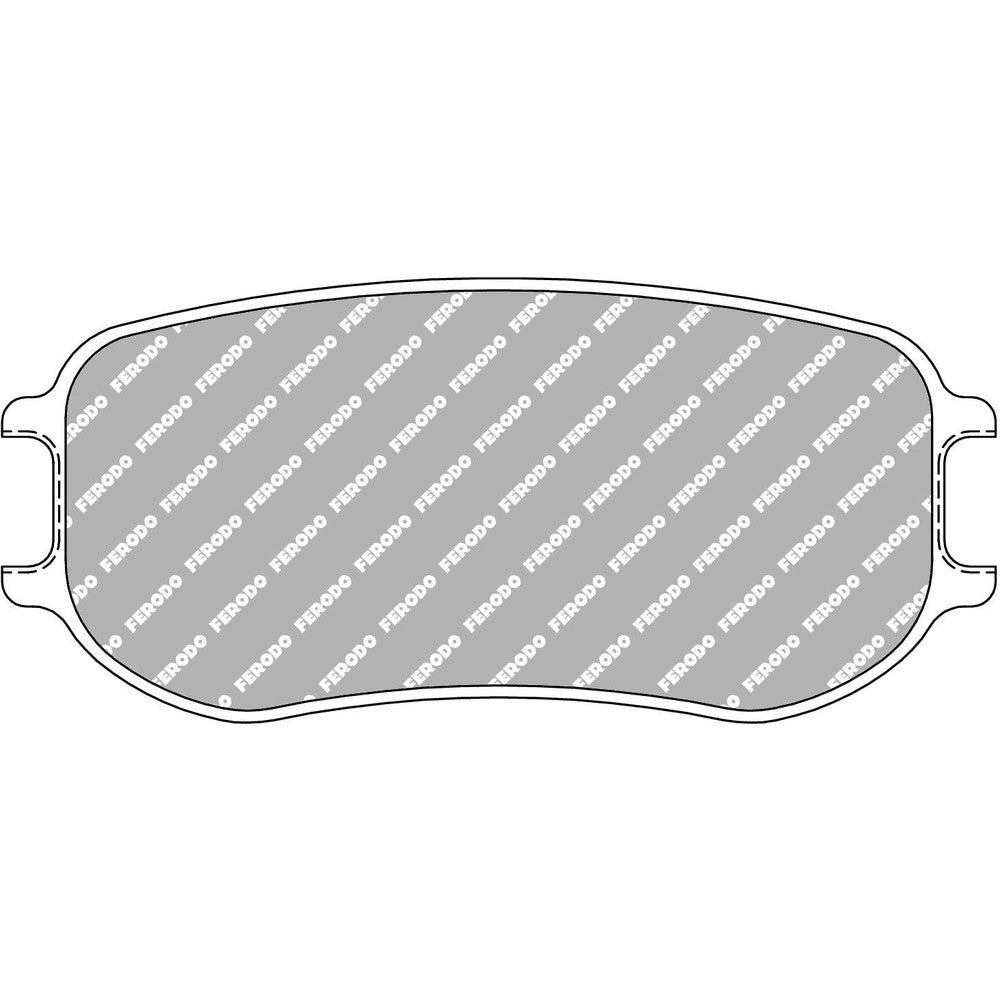 Ferodo DS3.12 Brake Pads  123.4mm x 55.3mm FRP3152GB - Rear