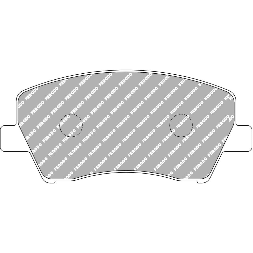 Ferodo DS3.12 Brake Pads 132.8mm x 60mm FRP3158G - Front