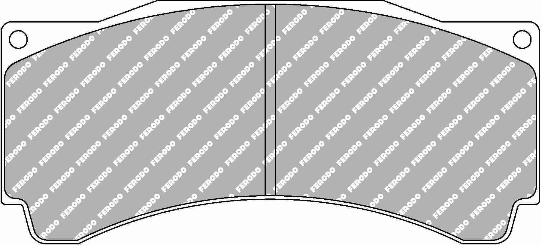 Ferodo DS UNO Brake Pads  152.1mm x 68.9mm FRP3144ZB