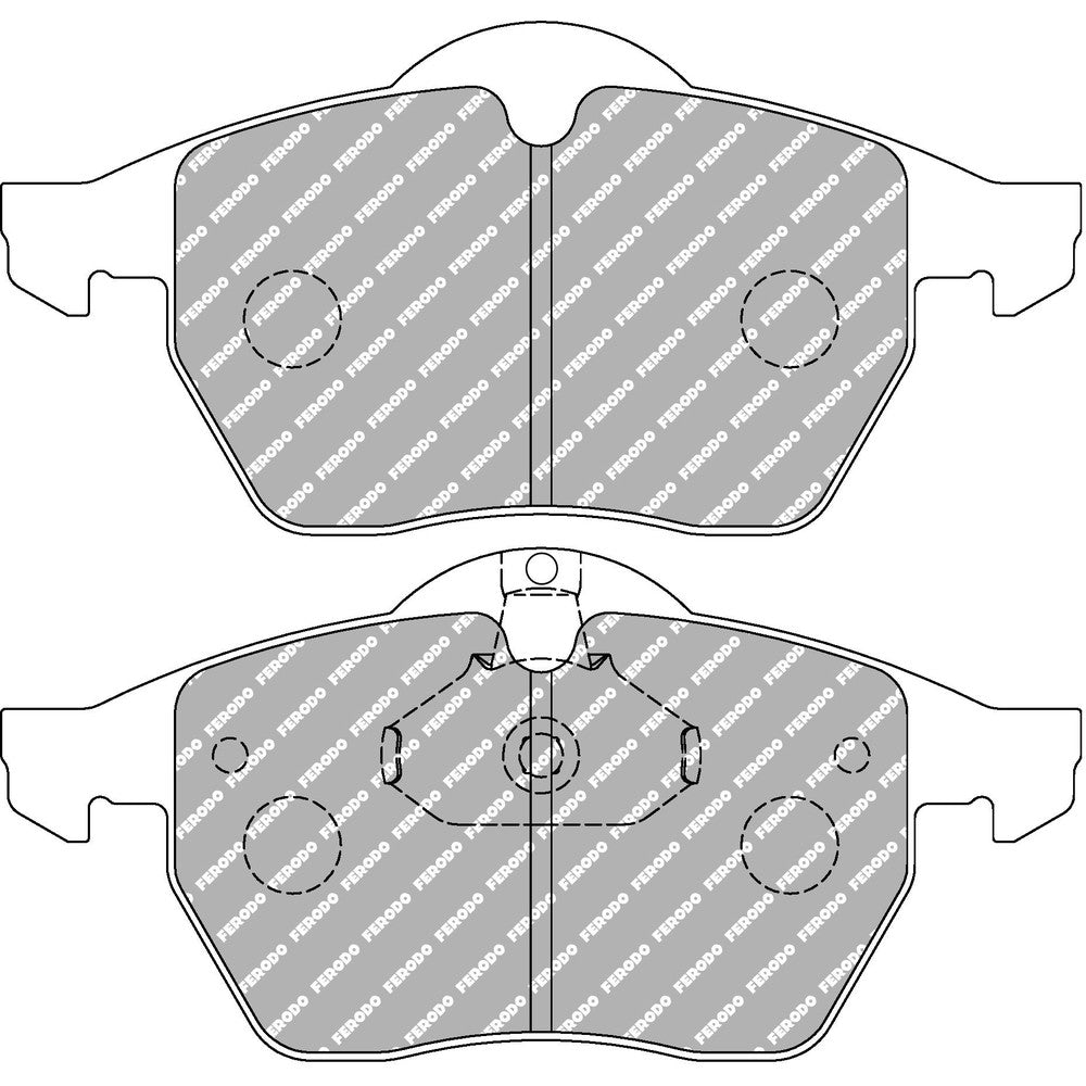 Ferodo DS2500 Brake Pads 155.2mm x 74mm FCP1068H - Front