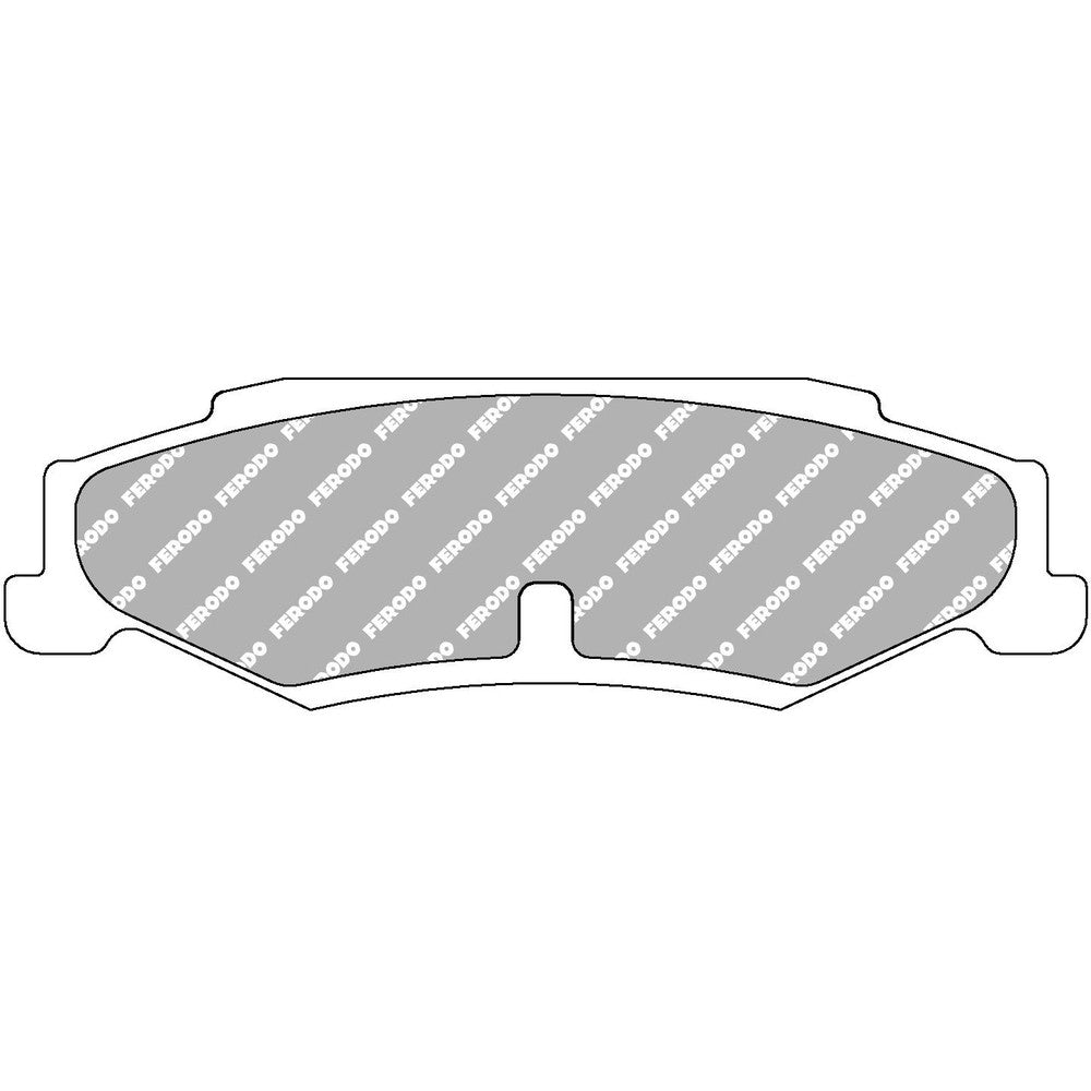 Ferodo DS2500 Brake Pads 121.6mm x 37mm FCP1563H - Rear