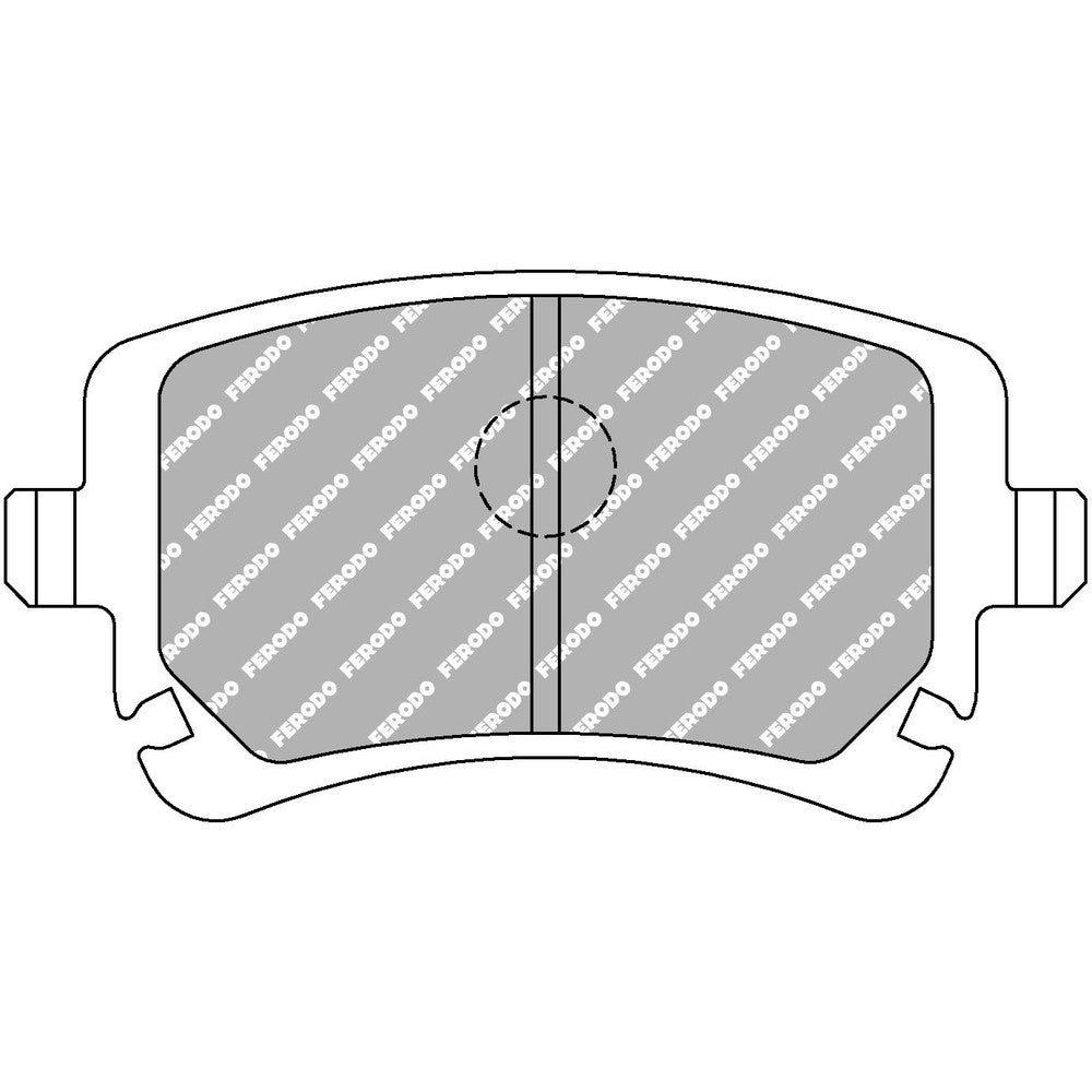 Ferodo DS2500 Brake Pads 116.2mm x 59mm FCP1655H - Rear