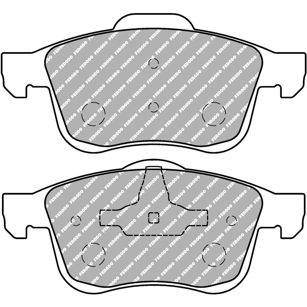 Ferodo DS2500 Brake Pads 155.4mm x 69.2mm FCP1805H - Front