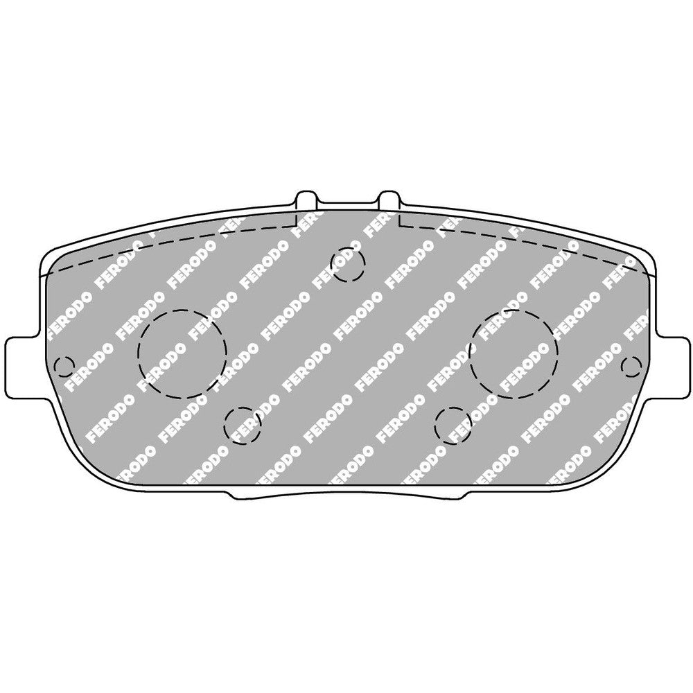 Ferodo DS Uno Brake Pads 99.6mm x 44.7mm FCP1894Z - Rear