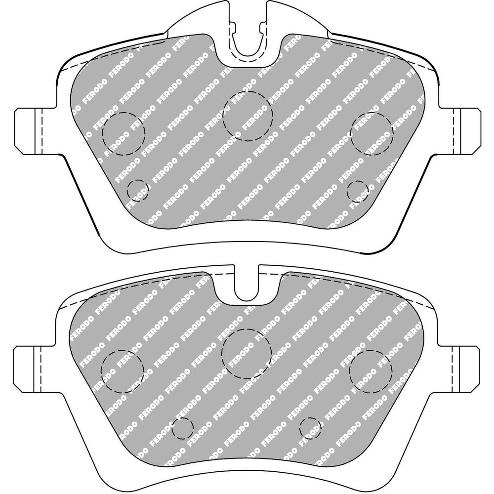Ferodo DS3.12 Brake Pads 131.7mm x 64.8mm FCP4080G - Front