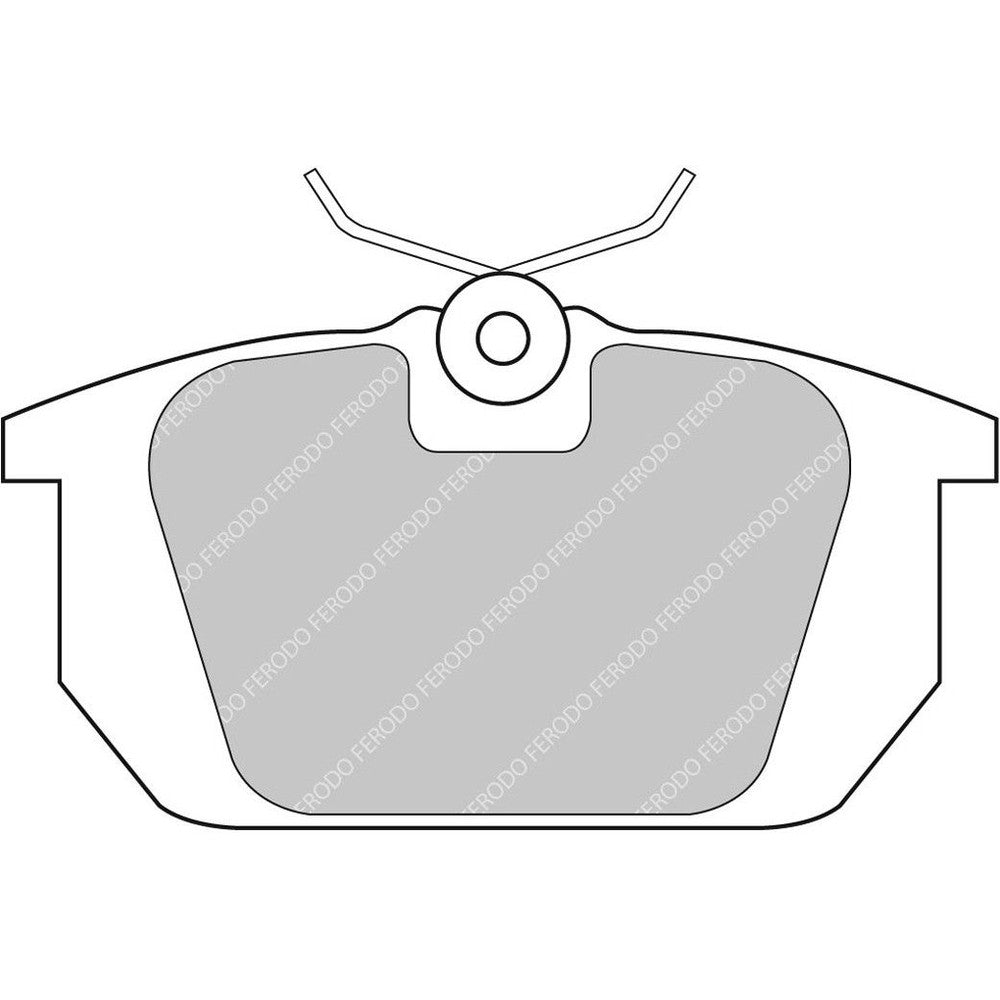 Ferodo DS2500 Brake Pads 88mm x 46mm FCP409H - Rear