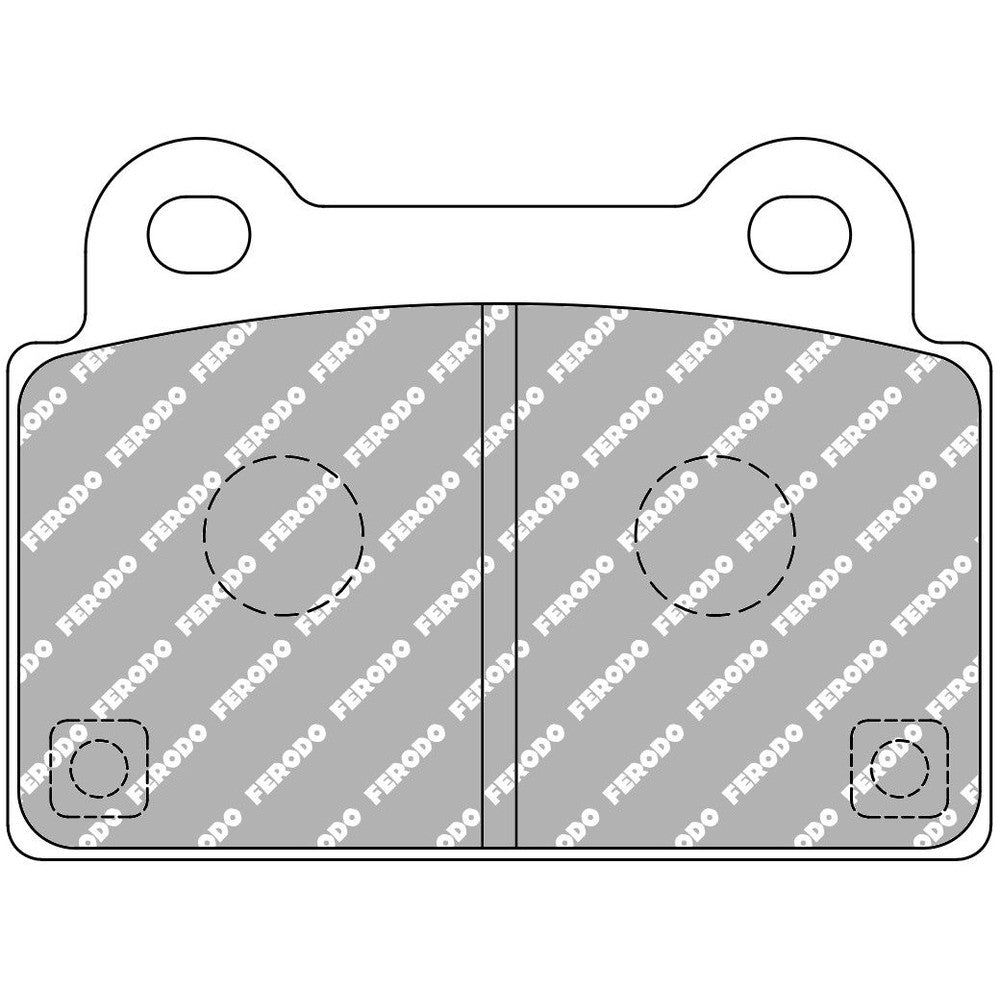 Ferodo DS Uno Brake Pads 86.8mm x 63.9mm FCP4168Z - Rear