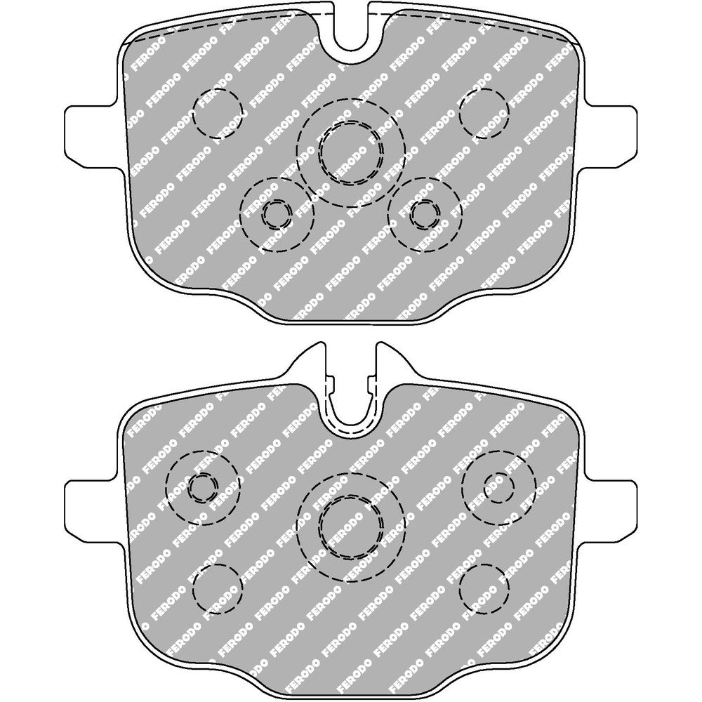 Ferodo DS2500 Brake Pads 116.2mm x 74.5mm FCP4381H - Rear
