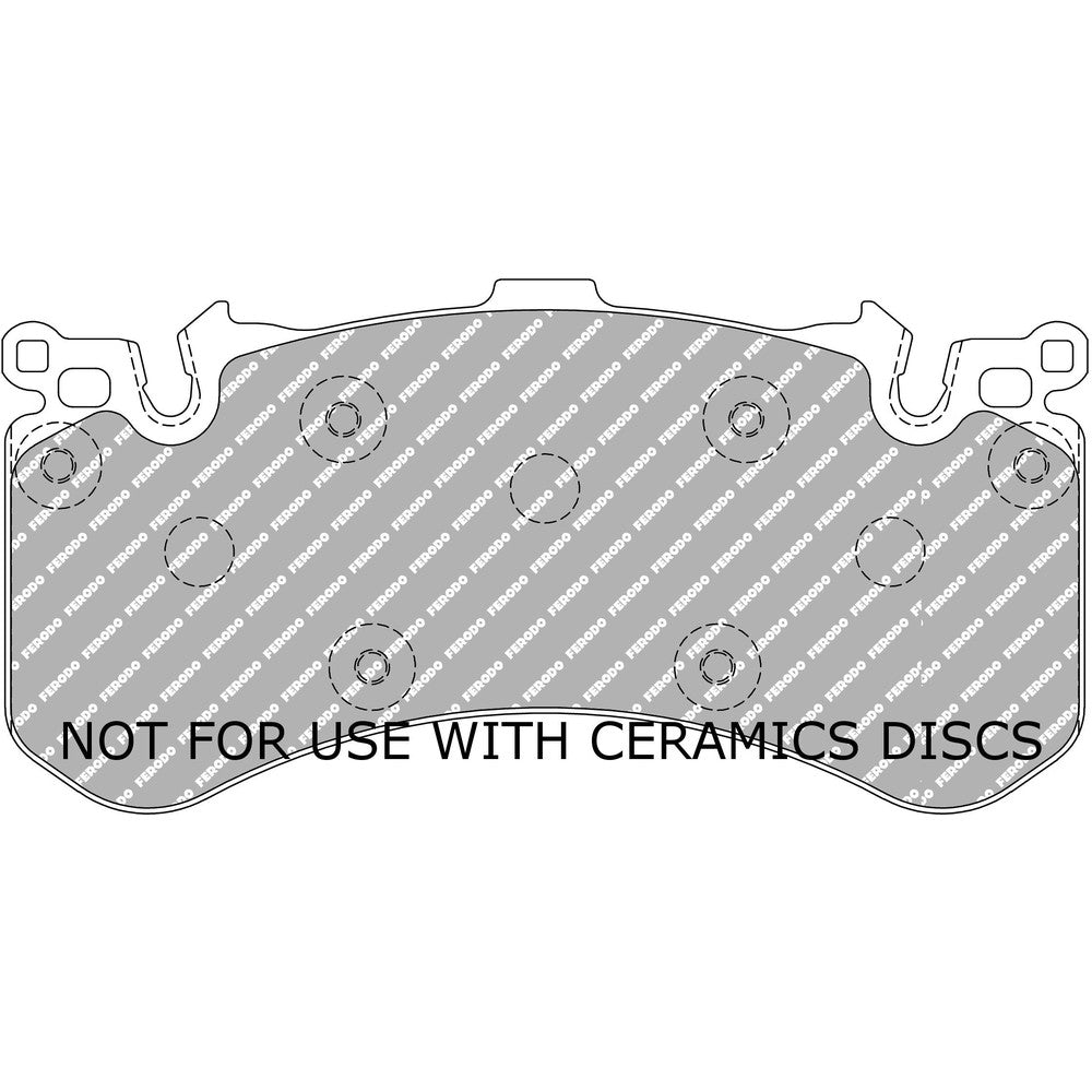 Ferodo DS2500 Brake Pads 187.7mm x 93.2mm FCP4468H - Front
