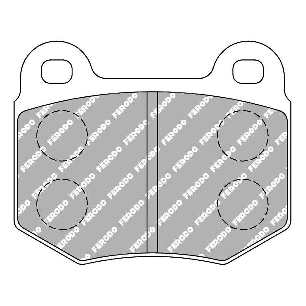 Ferodo DS3000 Brake Pads 76.8mm x 62.2mm FCP448R - Front