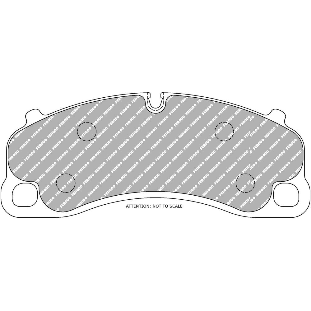 Ferodo DS2500 Brake Pads 198.3mm x 80mm FCP4664H - Front