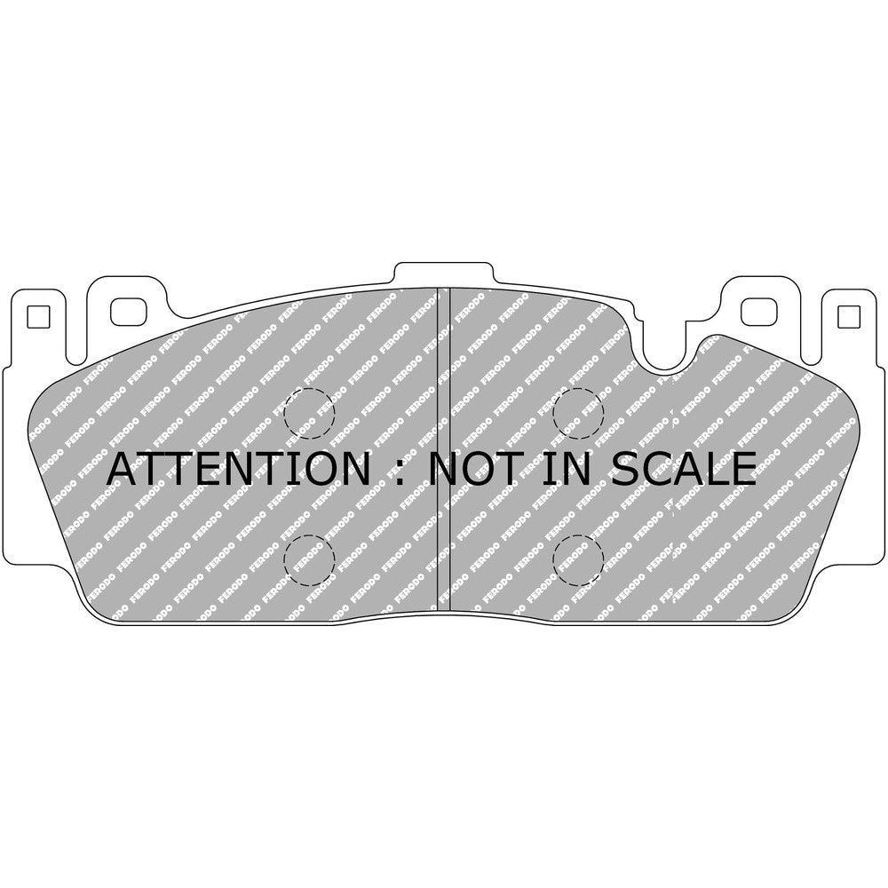 Ferodo DS2500 Brake Pads 209.8mm x 86.8mm FCP4712H - Front