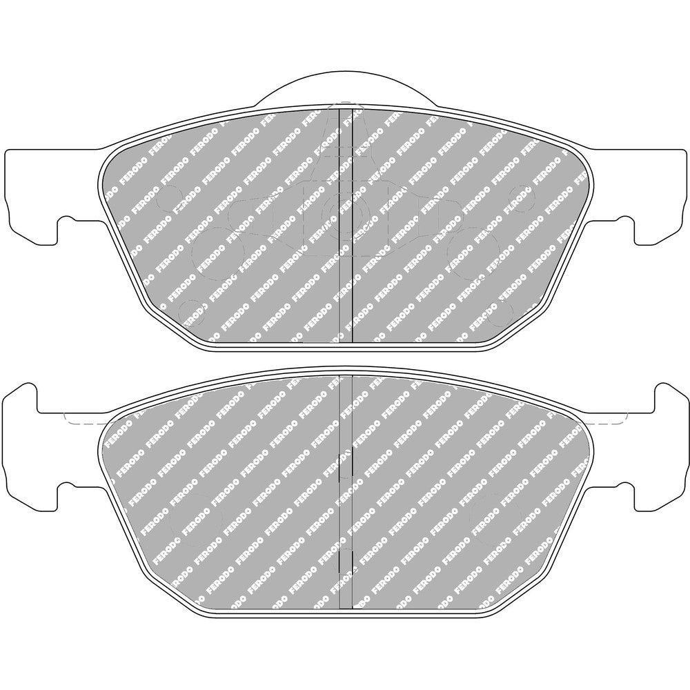 Ferodo DS2500 Brake Pads 155mm x 64.3mm FCP4868H - Front