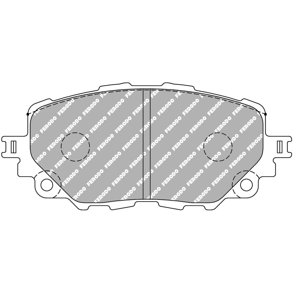 Ferodo DS2500 Brake Pads 122.65mm x 53.9mm FCP4873H - Front