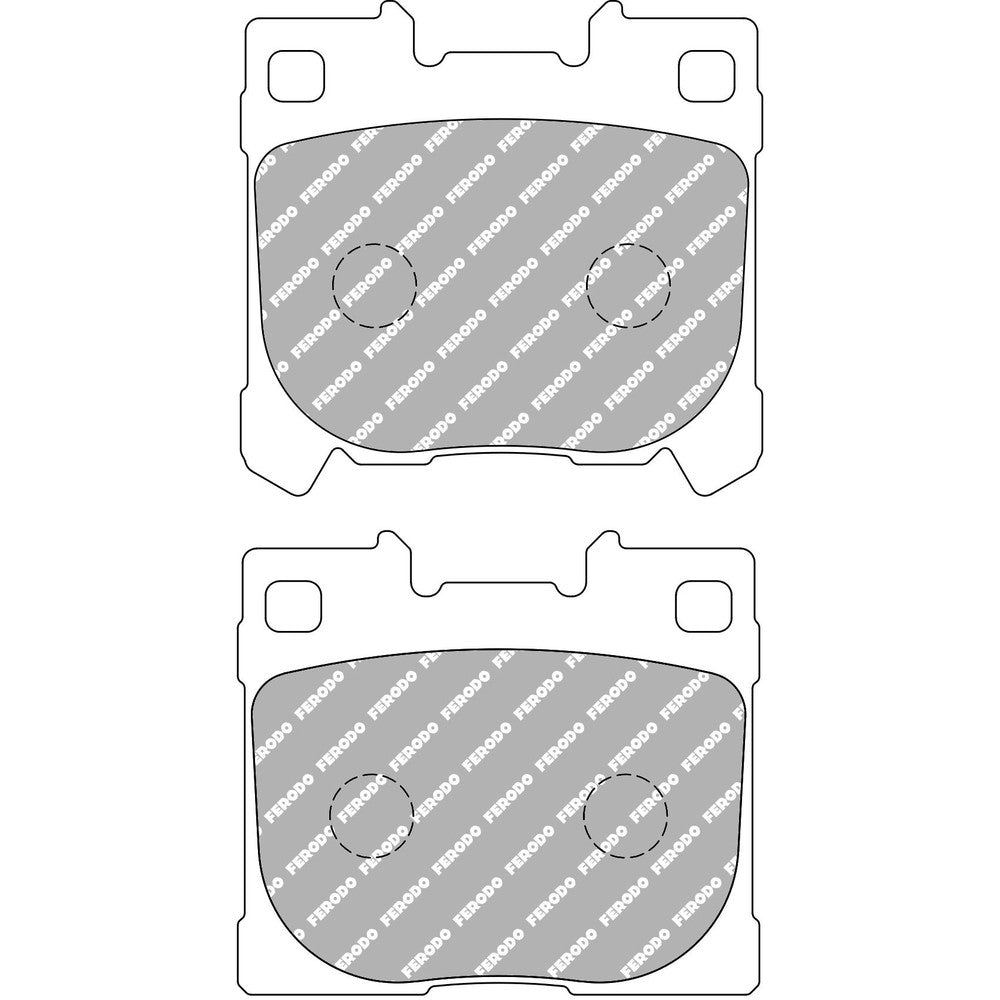 Ferodo DS Uno Brake Pads 75.1mm x 71.2mm FCP5262Z - Rear