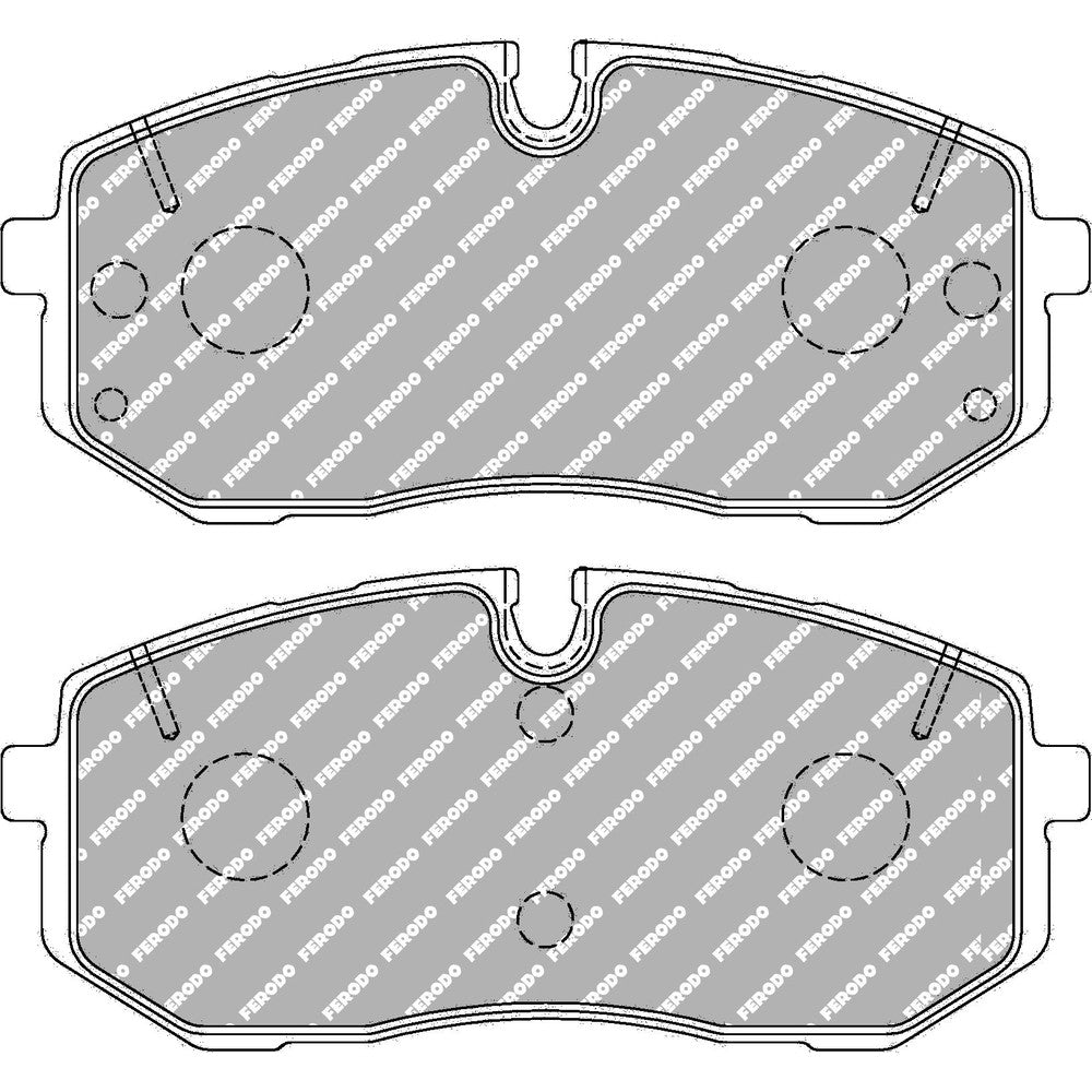 Ferodo DS2500 Brake Pads 137.9mm x 61.6mm FCP5508H - Front