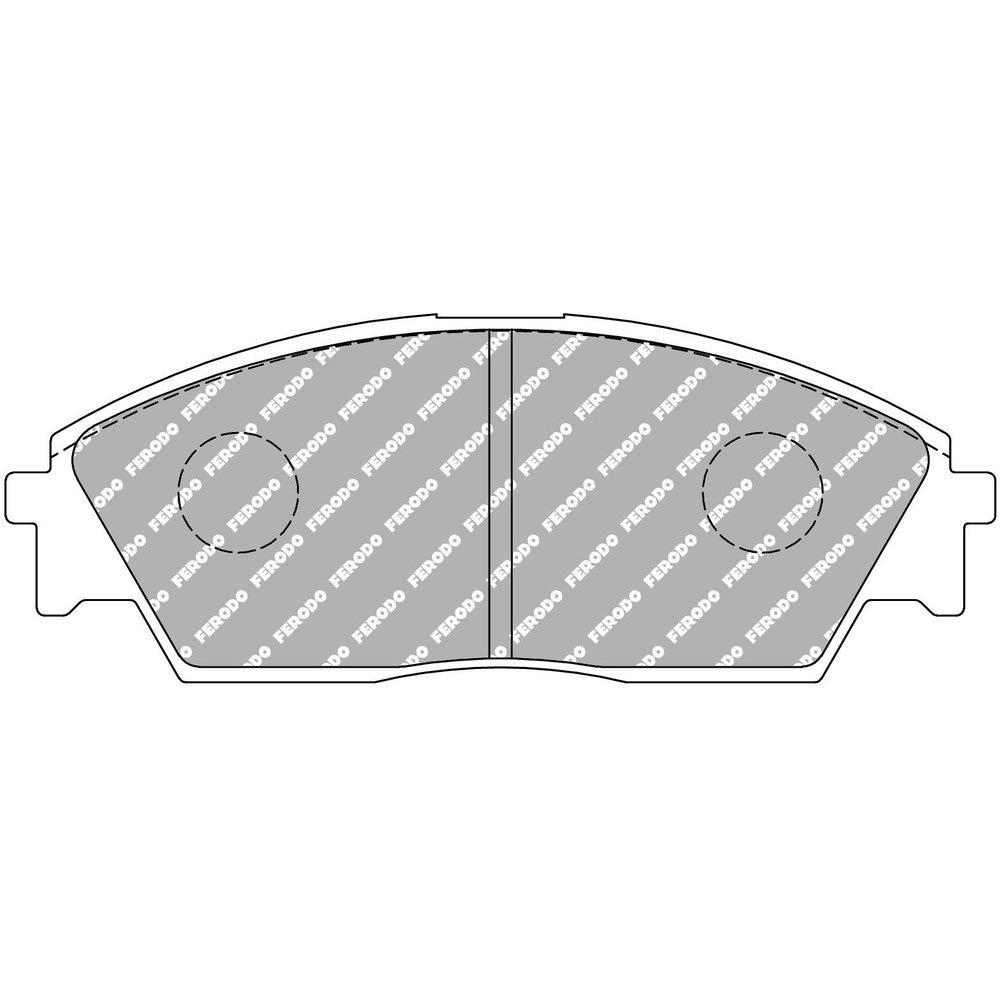 Ferodo DS2500 Brake Pads 132mm x 50mm FCP598H - Front