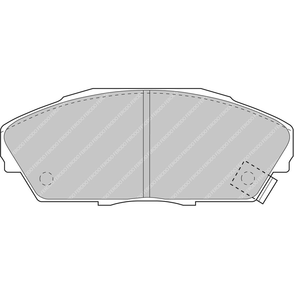 Ferodo DS2500 Brake Pads 129mm x 52mm FCP748H - Front