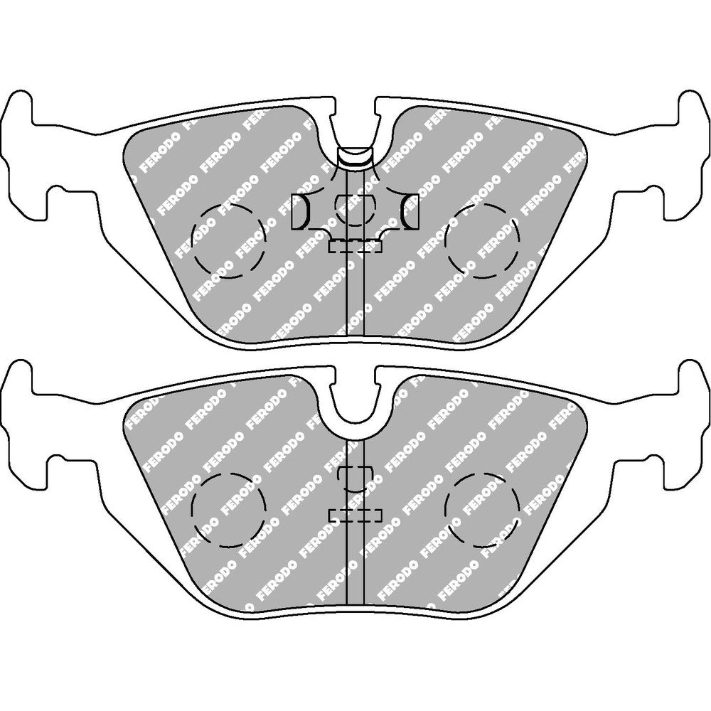 Ferodo DS3000 Brake Pads 123.3mm x 43.6mm FCP850R - Rear