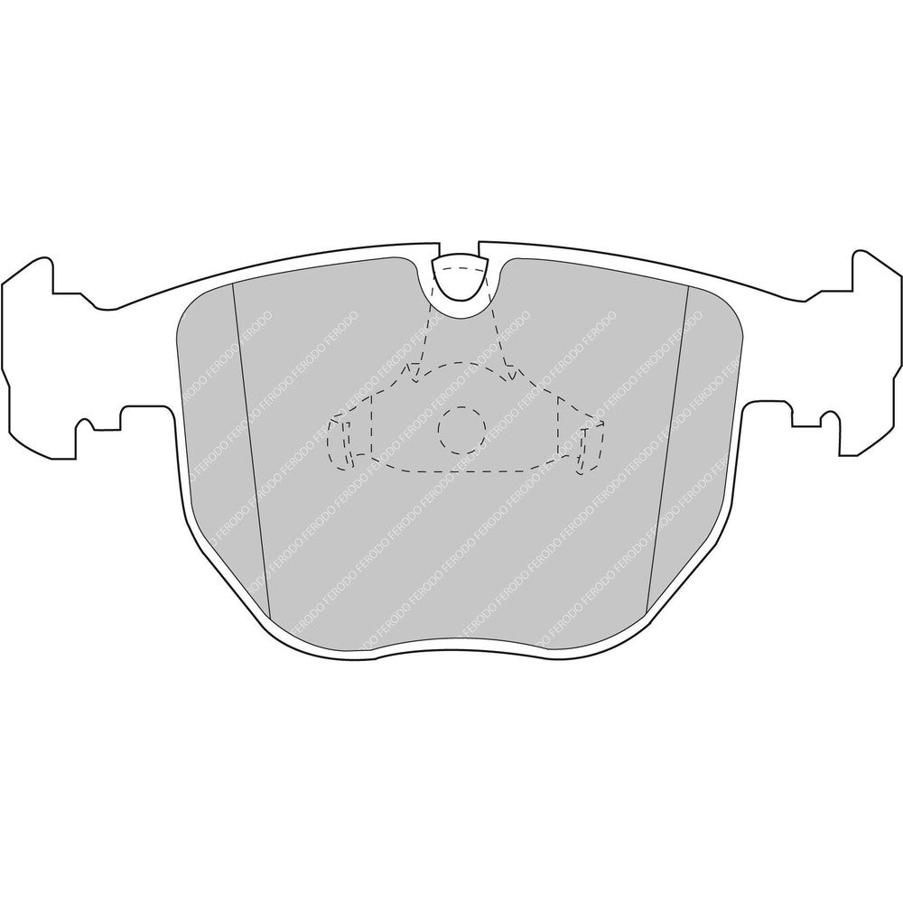 Ferodo DS2500 Brake Pads 156mm x 74mm FCP997H - Front